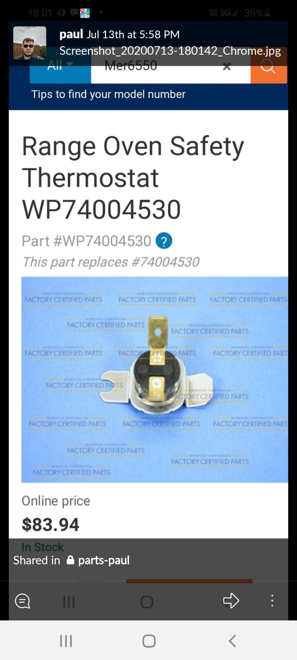 ᐉ Maytag Range Oven Repair The broil coil in the upper oven is not